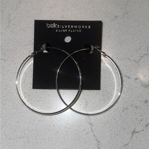 Belk Silverworks Silver Hoop Earrings